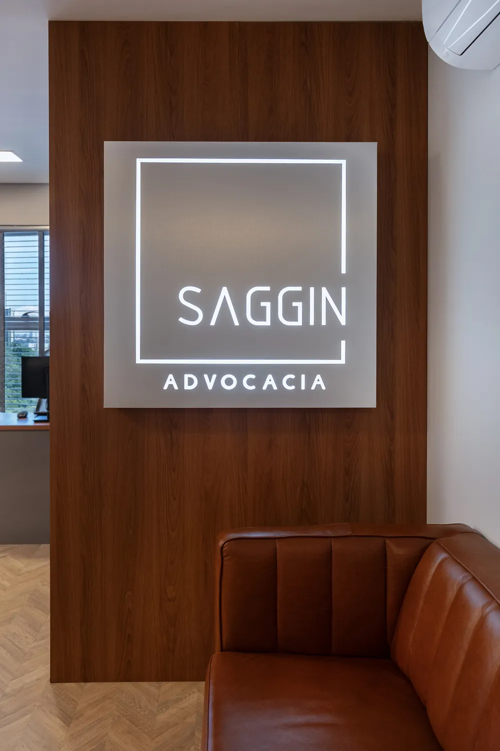 Recepção do escritório Saggin Advocacia em Londrina
